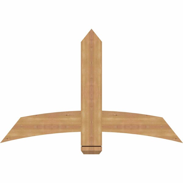 Ekena Millwork Bellingham Timber Gable Bracket, Western Red Cedar, 48"W x 30"H x 1 1/2"D x 5 1/2"F, 15/12 Pitch GBW048X30X0206BEL00SWR - main